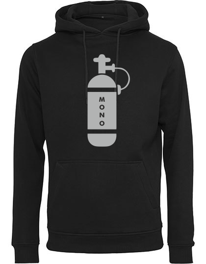 Hoodie Mono-Tauchflasche schwarz